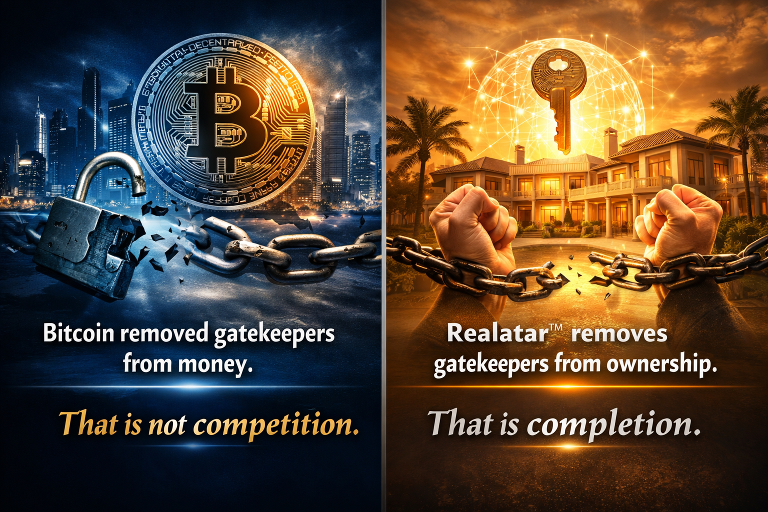 Realatar™ and Bitcoin — Not Competition. Completion.