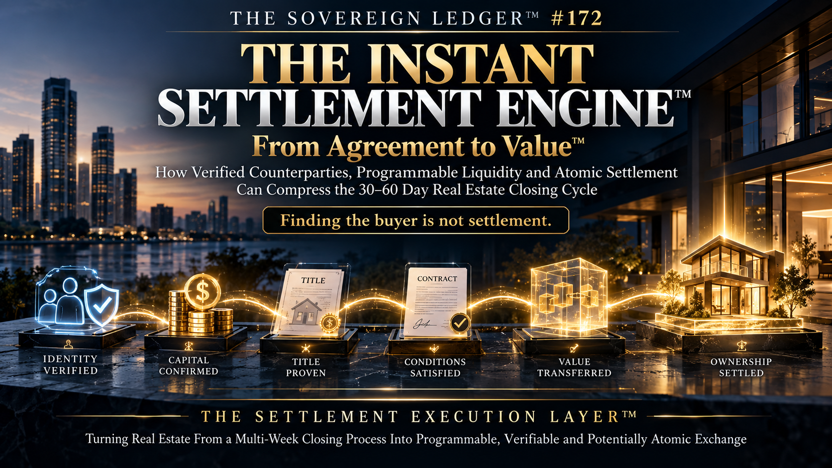 THE SOVEREIGN LEDGER™ #172 — THE INSTANT SETTLEMENT ENGINE™