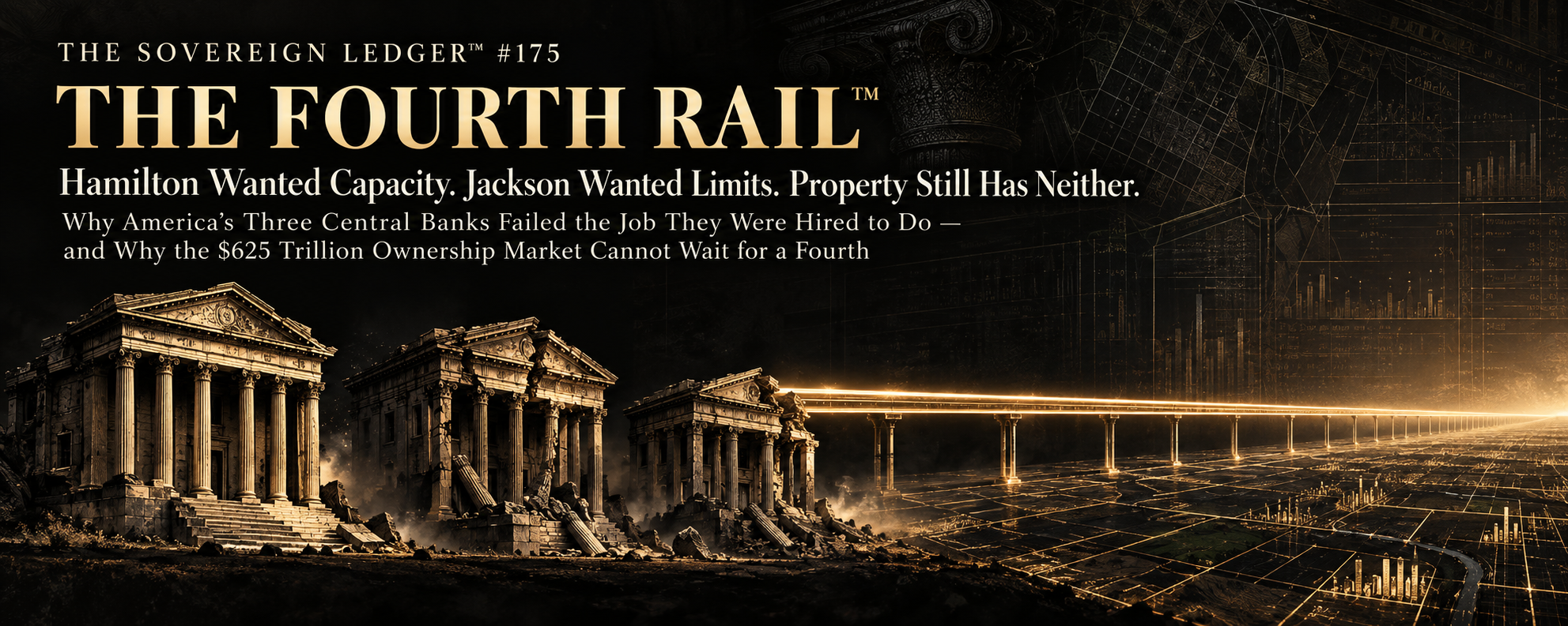 The Sovereign Ledger Entry #175 — The Fourth Rail: Hamilton Wanted Capacity. Jackson Wanted Limits. Property Still Has Neither.