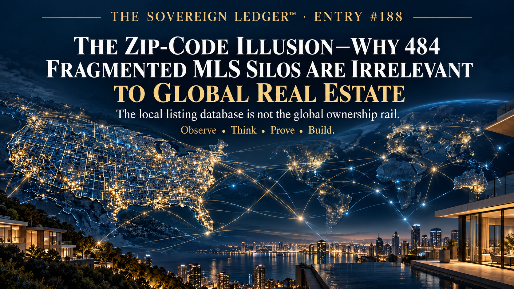 The Sovereign Ledger Entry 188, The Zip-Code Illusion: from local MLS silos to global ownership, by Geoff De Weaver