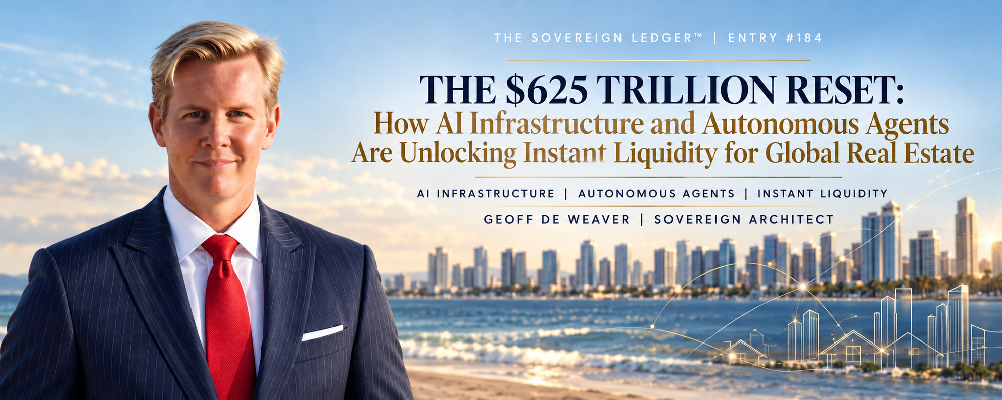 The $625 Trillion Reset: How AI Infrastructure and Autonomous Agents Are Unlocking Instant Liquidity for Global Real Estate